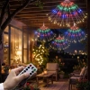 4’lü Açılır LED Işık Seti – 8 Farklı Işık Modlu, Kumandalı, USB Kablolu Renkli Dekoratif Fiber LED Lamba (5263)