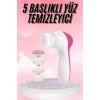 5 Başlıklı Titreşimli Cilt Temizleme Seti Canlandırıcı Ve Onarıcı