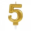 5 Rakam Mum Gold Renk (5263)