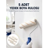 5’li Mini Rulo Boya Seti Duvar Tavan Emülsiyon Uygulama