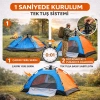 6 Kişilik Otomatik Kurulum Kamp Çadırı – Outdoor Aile, Doğa, Suya Dayanıklı Hızlı Kurulum Çadır 220x250x160 cm (5263)