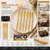 60 PARÇA GOLD YEMEK BIÇAK SETİ 21CM - 1 PAKET İÇİNDE 6 ADET VARDIR - 10 PAKET GÖNDERİLİR (5263)