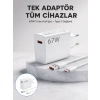 67 Watt Güvenli Hızlı Şarj Adaptörü Samsung M31 M33 M51 Uyumlu Yeni Nesil
