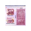Rose Gold Renk Ekstra Metalize Parlak Saçaklı Arka Fon Perde İthal A Kalite 1x2 Metre (5263)