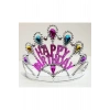 Gümüş Renk Happy Birthday Yazılı Doğum Günü Tacı 60 cm (5263)