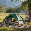  6 Kişilik Otomatik Kamp Çadırı – Çift Katmanlı, Suya Dayanıklı, Hızlı Kurulum Outdoor Aile ve Doğa Çadırı 200x250x150 cm (5263)