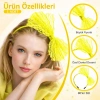 80’ler 90’lar Neon Sarı Dantel Taç Fiyonklu (5263)