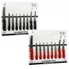 9PCS TIRTIRLI BIÇAK SETİ 1AD 24CM EKMEK 2AD 10CM SEBZE 6AD 6.5CM MEYVE (5263)