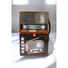 Ahşap Görünümlü Retro Bluetooth Radyo Usb,aux Ve Sd Kart Girişli