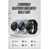 Akıllı Saat Amoled Ekran Bluetooth Bağlantılı Sesli Görüşme Nabız Ölçer