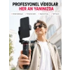 Akıllı Takipli Gimbal Selfie Stick Profesyonel Video Çekim Stabilizatörü Uzayabilir Tripod Bluetooth Kumandalı