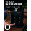 Akım Korumalı 8li Dikey Priz 4 Usb 2 Type-c Hızlı Şarj Destekli Çoklu Priz