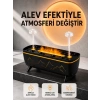 Alev Efektli Hava Nemlendirici 280 Ml Esansiyel Yağ Uyumlu Jöle Yağmur Efektli Difüzör