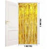 Altın Gold Renk Ekstra Metalize Parlak Saçaklı Arka Fon Perde İthal A Kalite 1x2 Metre (5263)