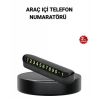 Alüminyum Kasa Gri Çevirmeli Araç İçi Telefon Numaratörü
