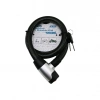 ANAHTARLI METAL KAPLAMA KAFA ÇEK-İT KİLİT KAPAK MOTOR - BİSİKLET KİLİT ÇELİK TEL SİYAH ŞEFFAF KILIF 24MMX100CM (5263)
