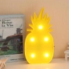 Ananas Şeklinde Ledli Dekoratif Eğlenceli Çocuk Gece Lambası (5263)