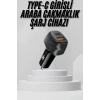 Araç İçi Şarj Cihazı 38w Güç Kapasiteli Type-c Girişli Araba Çakmaklık