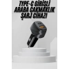 Araç İçi Şarj Cihazı 38w Güç Kapasiteli Type-c Girişli Araba Çakmaklık