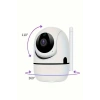 Baby Kamera Kablosuz 720p Beyaz 360 Derece Wifi Kamera Full Hd 1080p