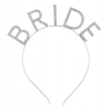Bekarlığa Veda Mega Boy Kristal Taşlı Gümüş Bride Taç Gelin Tacı 20X21 cm (5263)