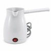 BEYAZ ELEKTRİKLİ CEZVE TÜRK KAHVESİ MAKİNESİ PLASTİK ÇİFT AĞIZ 0.4LT - 5 FİNCAN 1000W (5263)