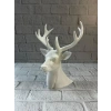 Beyaz Geyik Biblo 23 Cm Dekoratif Modern Tasarım