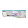 BEYAZ GÖKKUŞAĞI IŞIKLI USB KABLOLU OYUNCU KLAVYE - MOUSE SET (5263)