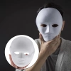 Beyaz Renk Boyanabilir Anonim Tam Yüz Cosplay Maske 24x18 cm (5263)