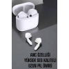 Beyaz Yeni Nesil Pro Bluetooth Kulaklık Yüksek Ses Kaliteli Anc Özelliği