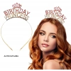Birthday Princess Kristal Taç – Altın Kaplama (5263)