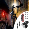 Bisiklet Işık Seti – USB Şarjlı LED Ön Far + Arka Stop Lambası, Su Geçirmez Bisiklet Aydınlatma Seti (5263)