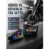 Bluetooth 5.4 İntercom Ve Alarmlı Disk Kilidi Seti Güçlü Ses Ve Güvenlik
