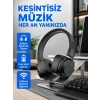 Bluetooth Kablosuz Kulak Üstü Kulaklık Katlanabilir Konforlu Ve Şık Tasarımlı