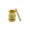 BÜYÜK BOY  LÜX AHŞAP HAVAN SARIMSAK DÖVECEK Ç: 8.3CM--D: 7CM--Y: 12CM FİLELİ AMBALAJ (5263)