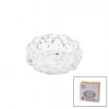 BÜYÜK CAM - DIAMOND KRİSTAL ŞEKİL YUVARLAK KÜLLÜK ÇAP: 12.8CM - D: 5.2CM (5263)