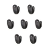 Büyük Tekli Fincan Askı, Dekor Askısı - Siyah, 100 Adet, 12x23x30 Mm