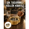 Çakmak Entegreli Küllük Yeniden Doldurulabilir Metal Gövde Yeni Nesil