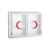 CAM 2 KAPAKLI ECZA DOLABI 35x49x10 cm (5263)