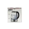 CAM - LEDLİ KETTLE 1.8LT  GİZLİ REZİSTANS - KABLOSUZ 360 DERECE GÖVDE 1500W SK-8033 (5263)