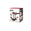 ÇELİK ELEKTRİKLİ CEZVE TÜRK KAHVE MAKİNESİ - 5FİNCAN=400ML 360° KABLOSUZ KULLANIM KATLANIR KULP 700W SCM-2967 (5263)