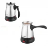 ÇELİK ELEKTRİKLİ CEZVE TÜRK KAHVE MAKİNESİ - 6FİNCAN=500ML 360 DERECE KABLOSUZ KULLANIM 600W SCM-2992 (5263)