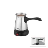 ÇELİK ELEKTRİKLİ CEZVE TÜRK KAHVE MAKİNESİ - 6FİNCAN=500ML 360° KABLOSUZ KULLANIM KATLANIR KULP SCM-9038 (5263)
