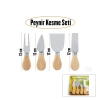 CHEESE KNİFE SET 4PCS PEYNİR BIÇAK SETİ AHŞAP BAMBU SAPLI (5263)