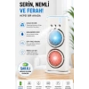 Vothoon Çift Başlıklı Sprey Fan Nemlendirici Ve Renkli Led Işıklı Beyaz