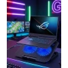 Çift Fanlı Laptop Soğutucu Stand 17 İnç Uyumlu 8 Kademeli Ayarlı Usb Girişli
