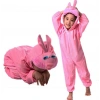 Çocuk Tavşan Kostümü Pembe Renk 2-3 Yaş 80 cm (5263)