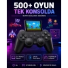 Çocuklar Ve Yetişkinler İçin Uygun 500 Oyunlu Taşınabilir Mini Retro El Konsolu