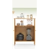 ÇOK AMAÇLI DOLAP AHŞAP BAMBU ORGANİZER RAFLI 66X33X85CM (5263)