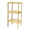 ÇOK AMAÇLI RAF - ORGANİZER 3 KATLI AHŞAP - BAMBU 36X32X80CM (5263)